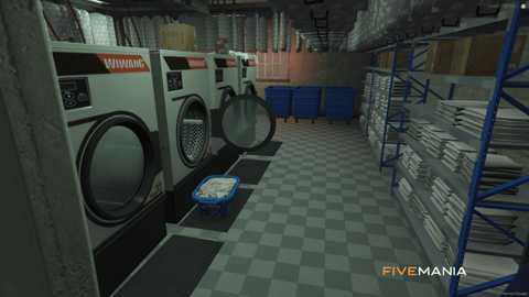 FIVEM Laundry Superlab Los Santos | Industrial Laundry MLO | Interior & Exterior | Working Machines | Storage Areas | Add-On | Optimized | Fivem Ready | High Quality — image 8