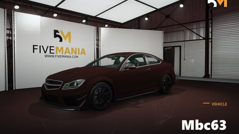 FIVEM Mbc63 | Realistic Sports Car [Badged] Add-On | Interior & Exterior | Optimized | Fivem Ready | High Quality cover