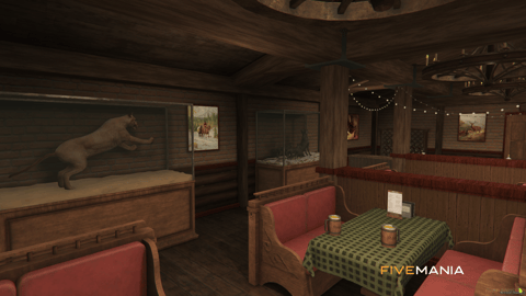 FIVEM Paleto Stags | Rustic Store & Bar MLO | Interior & Exterior | Wine Cellar | Bar Area | Storefront | Add-On | Optimized | Fivem Ready | High Quality — image 17