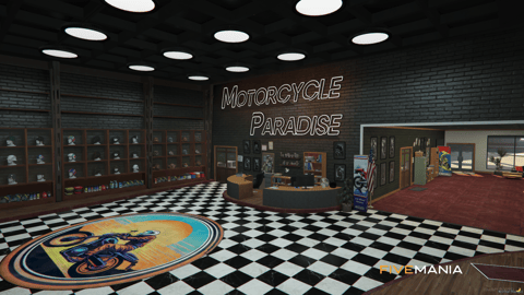 FIVEM Motorcycle Paradise | Motorcycle Dealership & Garage MLO | Interior & Exterior | Showroom & Workshop | Add-On | Optimized | Fivem Ready | High Quality — image 5