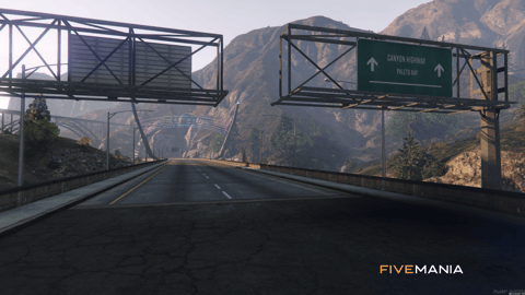 FIVEM Canyon Bridge | Scenic Bridge Map Edit | Custom Lighting | Parking Area | New Roads | Add-On | Optimized | Fivem Ready | High Quality — image 2