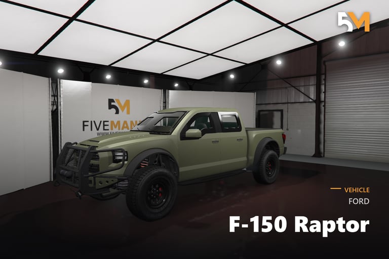 FIVEM Ford F-150 Raptor, Armored Off-Road Pickup [Unbadged] Add-…