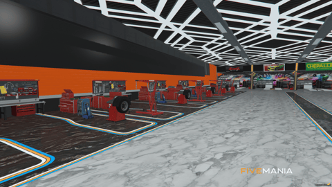 FIVEM Rideout Customs | Custom Mechanic Shop MLO | Interior & Exterior | Multiple Bays | Lounge Area | Add-On | Optimized | Fivem Ready | High Quality — image 6