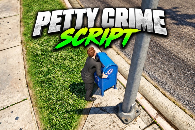 FIVEM Petty Crime Script, Multi-Activity Crime System