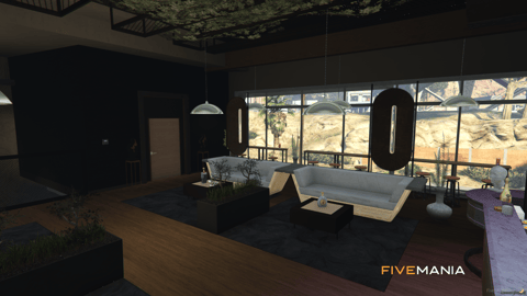 FIVEM Tuning Bar Mechanic | Modern Garage & Restaurant MLO | Interior & Exterior | Rooftop Terrace | Custom Props | Add-On | Optimized | Fivem Ready | High Quality — image 8