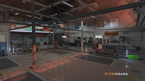 FIVEM Los Santos Customs | Detailed Auto Repair MLO | Interior & Exterior | Custom Props | Tuning Bays | Lounge Area | Add-On | Optimized | Fivem Ready | High Quality — image 3