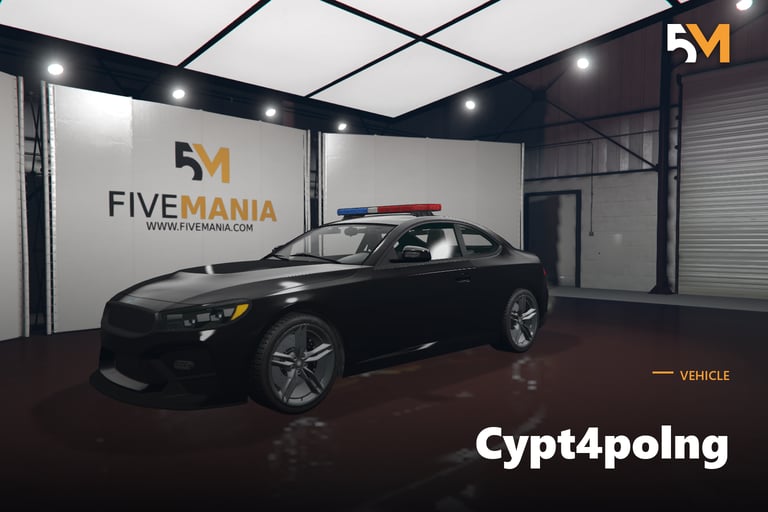 FIVEM Cypt4polng, Police Sports Car [Unbadged] Add-On