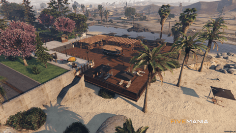 FIVEM Drive In Cinema | Waterfront Entertainment MLO | Outdoor Cinema Screen | Beach Bar & Lounge | Parking Area | Add-On | Optimized | Fivem Ready | High Quality — image 3