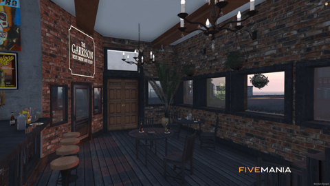 FIVEM The Garden Pub | Lively Bar & Pub MLO | Interior & Exterior | Outdoor Seating | Custom Props | Add-On | Optimized | Fivem Ready | High Quality — image 7