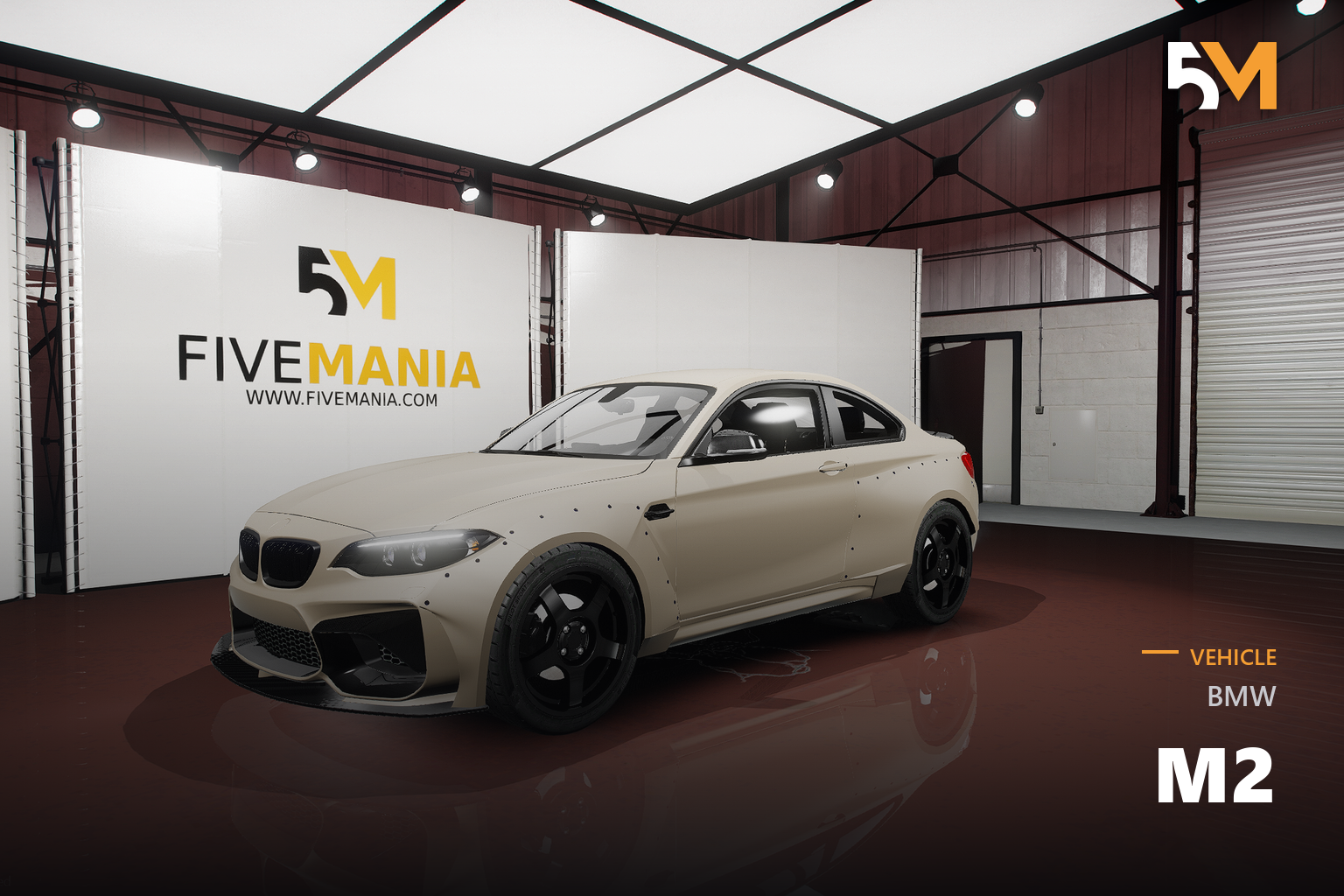 FIVEM BMW M2 | Realistic Sports Car [Badged] Add-On | Custom Widebody | Tuning Parts | Working Lights | Optimized | Fivem Ready | High Quality