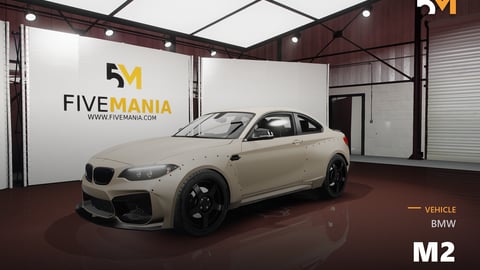 FIVEM BMW M2 | Realistic Sports Car [Badged] Add-On | Custom Widebody | Tuning Parts | Working Lights | Optimized | Fivem Ready | High Quality cover