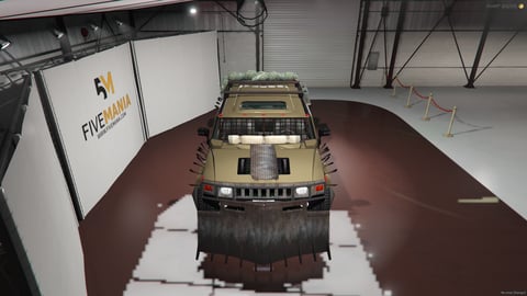 FIVEM Burutus | Armored Off-Road SUV [Unbadged] Add-On | Custom Armor | Spiked Defenses | Roof Cargo | Unique Wheels | Optimized | Fivem Ready | High Quality, image 5