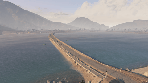 FIVEM Sandy Bridge | Alamo Sea Bridge Map Expansion | Custom Signage & New Route | Add-On | Optimized | Fivem Ready | High Quality — image 4