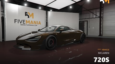 FIVEM McLaren 720S | Realistic Supercar [Unbadged] Add-On | Custom Wheels | HQ Interior | Working Lights | Optimized | Fivem Ready | High Quality cover