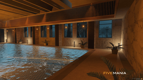 FIVEM Grove Street Lake | Multi-Purpose Waterfront MLO | Gym & Office | Outdoor Lounge | Amphitheater & Beach | Add-On | Optimized | Fivem Ready | High Quality — image 20