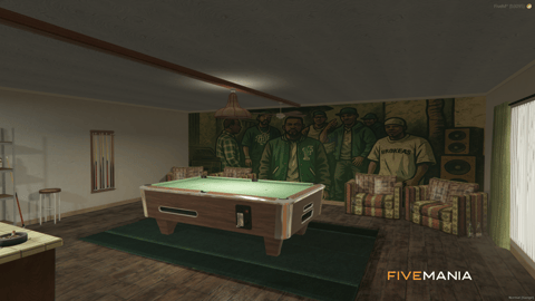 FIVEM Families Stash | Gang Hideout MLO | Pool Table | Drug Lab | Stash Room | Add-On | Optimized | Fivem Ready | High Quality — image 5