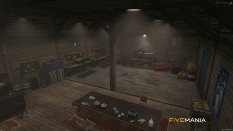 FIVEM Naked Camp Hideout | Rural Hideout MLO | Interior & Exterior | Multiple Buildings | Workshop & Living Area | Add-On | Optimized | Fivem Ready | High Quality — image 6