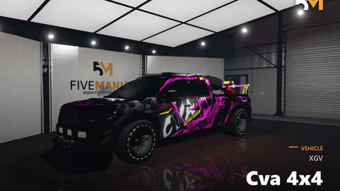 FIVEM Xgv Cva 4x4 | Custom Off-Road Truck [Unbadged] Add-On | Custom Livery | Off-Road Ready | Working Lights | Custom Parts | Add-On | Optimized | Fivem Ready | High Quality cover