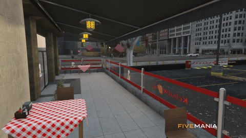 FIVEM Kebab King Restaurant | Vibrant Dining MLO | Interior & Exterior | Outdoor Seating | Full Kitchen | Add-On | Optimized | Fivem Ready | High Quality — image 13