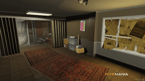 FIVEM Bloods Hood | Custom Gang Territory MLO | Interior & Exterior | Custom Graffiti | Underground Garage | Add-On | Optimized | Fivem Ready | High Quality — image 22
