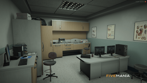 FIVEM Medical Center V3 | Comprehensive Hospital MLO | Interior & Exterior | Waiting Rooms | Patient Rooms | CT Scan | Add-On | Optimized | Fivem Ready | High Quality — image 35