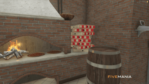 FIVEM The Italian Pizza Restaurant | Authentic Dining MLO | Interior & Exterior | Detailed Bar | Kitchen & Storage | Add-On | Optimized | Fivem Ready | High Quality — image 19