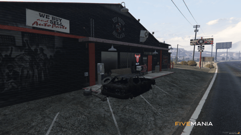 FIVEM Motoclub Holland Club | Motoclub Clubhouse & Garage MLO | Interior & Exterior | Bar & Lounge | Mechanic Garage | Custom Props | Add-On | Optimized | Fivem Ready | High Quality — image 3