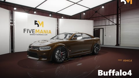 FIVEM Buffalo4 | Realistic Sports Car [Badged] Add-On | Interior & Exterior | Fivem Ready | High Quality | Optimized cover