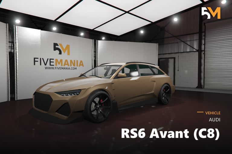 FIVEM Audi RS6 Avant (C8), Lore Friendly Performance Wagon