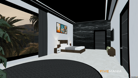 FIVEM Vinewood Villa | Luxury Modern Estate | Pool & Basketball Court | Gym & Walk-In Closet | Interior & Exterior | Mansion MLO | Add-On | Optimized | Fivem Ready | High Quality — image 11