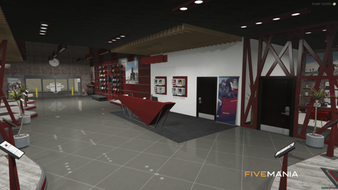 FIVEM Western Motorcycle Dealership | Custom Motorcycle Dealership MLO | Interior & Exterior | Showroom & Office | Lounge Area | Add-On | Optimized | Fivem Ready | High Quality — image 8