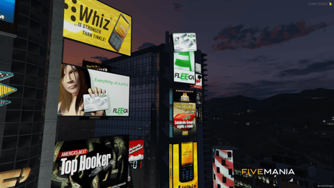 FIVEM Times Square | Iconic Urban Map Edit | Animated Billboards | Dynamic Lighting | Add-On | Optimized | Fivem Ready | High Quality — image 5