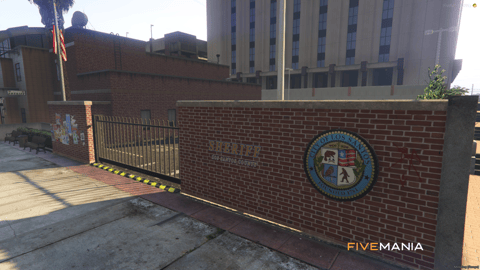 FIVEM Davis Sheriff Station | Detailed Police Station MLO | Interior & Exterior | Shooting Range | Jail Cells | Offices | Add-On | Optimized | Fivem Ready | High Quality — image 25
