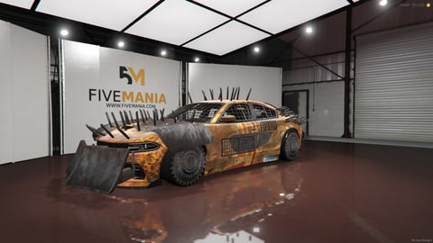 FIVEM Knight | Armored Battle Car [Unbadged] Add-On | Spiked Armor | Rusty Texture | Off-Road Wheels | Add-On | Optimized | Fivem Ready | High Quality, image 3