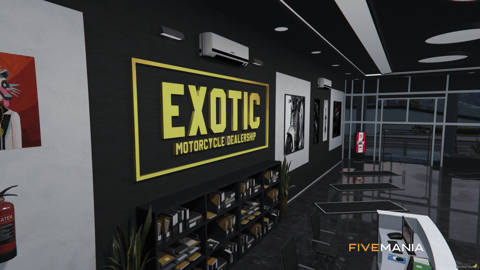 FIVEM Exotic Motor Dealer | Modern Vehicle Dealership MLO | Interior & Exterior | Custom Props | Add-On | Optimized | Fivem Ready | High Quality — image 6