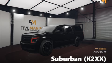 FIVEM Chevrolet Suburban (K2XX) | Lore Friendly Full-Size SUV | Interior & Exterior | Custom Wheels | Working Lights | Optimized | Fivem Ready | High Quality cover