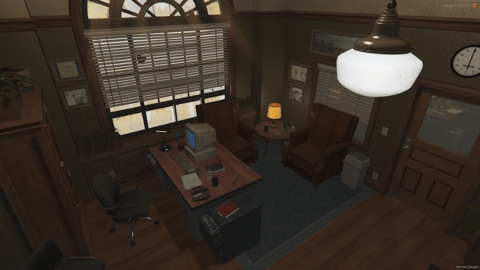 FIVEM Paleto Sherif Department V2 | Detailed Sheriff Station MLO | Interior & Exterior | Offices & Cells | Custom Props | Add-On | Optimized | Fivem Ready | High Quality — image 16