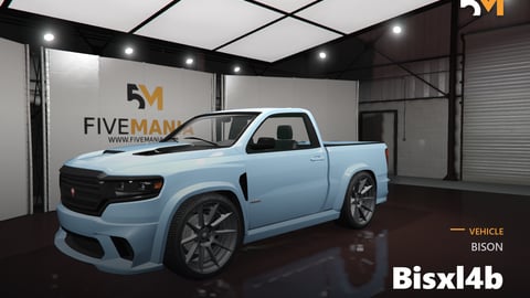 FIVEM BISON Bisxl4b | Custom Sport Pickup Truck Add-On | Custom Bodykit | Performance Wheels | Working Lights | Add-On | Optimized | Fivem Ready | High Quality cover