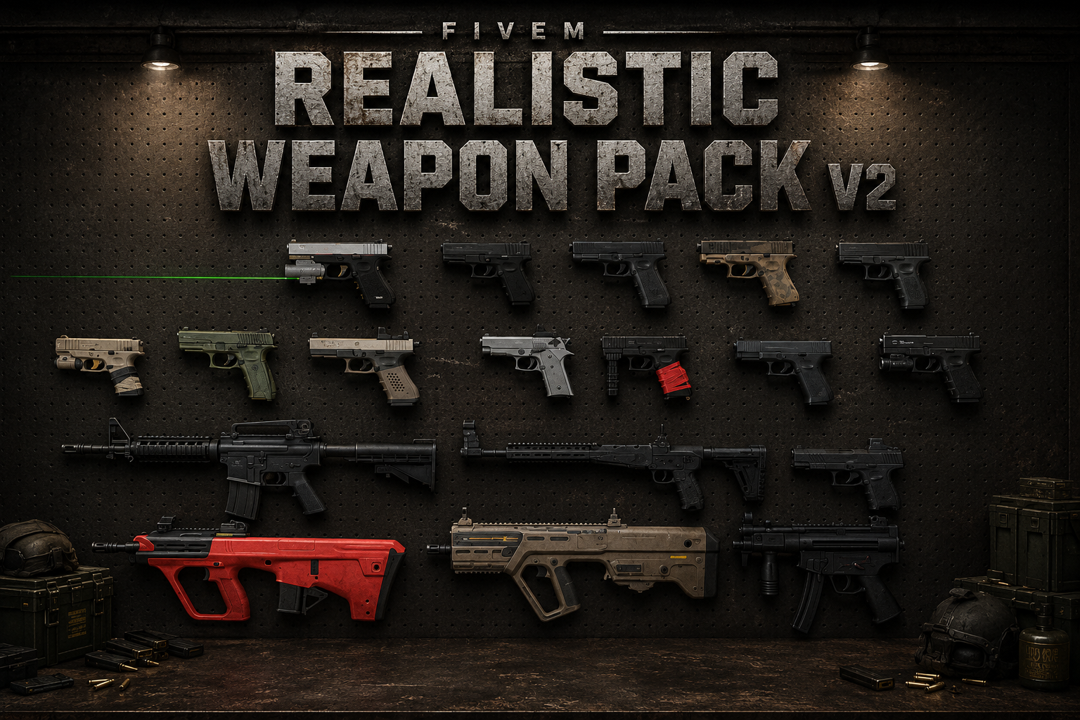 FiveM Realistic Weapon Pack V2 [30 Weapons] Add-On
