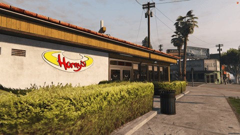 FIVEM Hornys Restaurant | Fast Food Dining MLO | Interior & Exterior | Full Kitchen | Dining Area | Office Space | Drive-Thru | Add-On | Optimized | Fivem Ready | High Quality — image 2