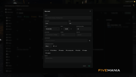FIVEM Police Records Mdt | Comprehensive Police Records System | Evidence Tracking | Personnel Management | Custom Themes | Integrated Dispatch | Add-On | Optimized | Fivem Ready | High Quality, image 29