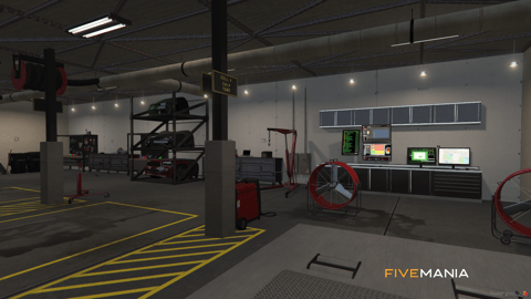 FIVEM Sandy Mechanic | Custom Mechanic Shop MLO | Interior & Exterior | Reception & Lounge | Detailing Bay | Gaming Zone | Add-On | Optimized | Fivem Ready | High Quality — image 7