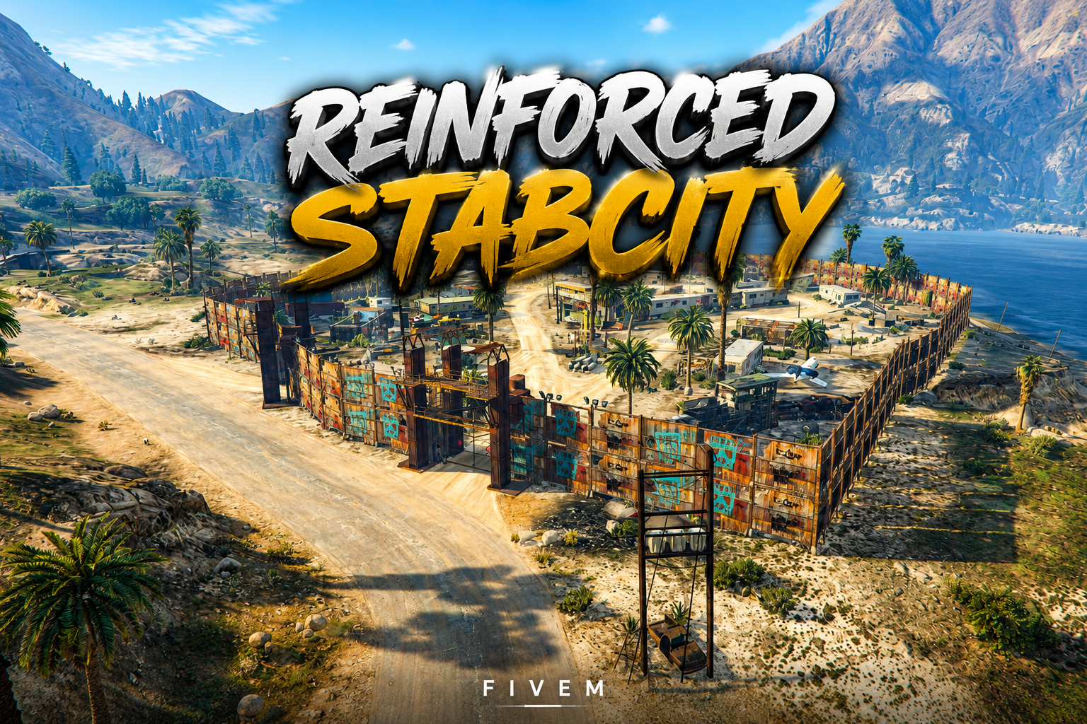 FIVEM Reinforced Stabcity | Fortified Settlement MLO | Custom Walls | Add-On | Optimized | Fivem Ready | High Quality