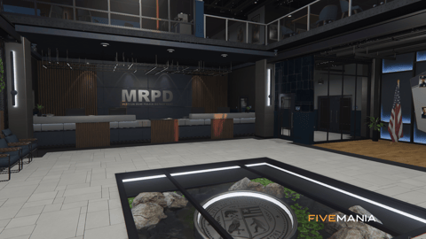FIVEM Mission Row Pd V4 | Modern Police Station MLO | Interior & Exterior | Multiple Rooms | Control Room | Jail Cells | Add-On | Optimized | Fivem Ready | High Quality — image 5