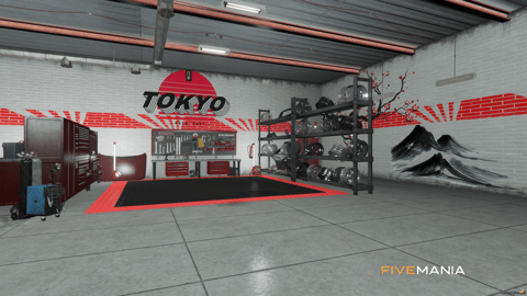 FIVEM Risingsun Mechanic Shop | Custom Mechanic Shop MLO | Interior & Exterior | Repair Bays | Add-On | Optimized | Fivem Ready | High Quality — image 8