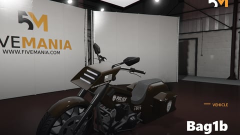 FIVEM Bag1b | Lore-Friendly Police Motorcycle Add-On | Working Lights | Saddlebags | Add-On | Optimized | Fivem Ready | High Quality cover