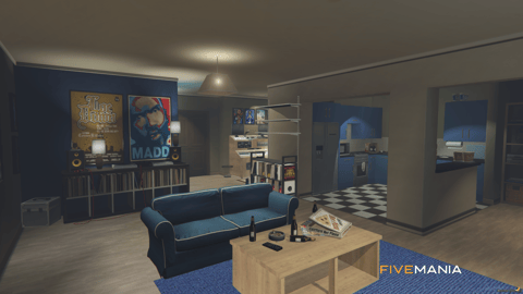 FIVEM Rips Hood | Gang Hideout MLO | Interior & Exterior | Music Studio | Gym | Add-On | Optimized | Fivem Ready | High Quality — image 8