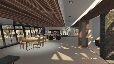 FIVEM Mirror Park Mansion | Luxury Modern Estate MLO | Interior & Exterior | Pool & Garage | Add-On | Optimized | Fivem Ready | High Quality — image 17