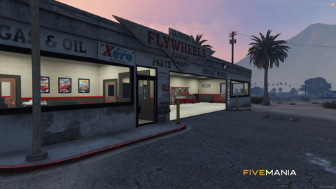 FIVEM Flywheels Mechanic | Custom Mechanic Shop MLO | Interior & Exterior | Reception Area | Workshop | Add-On | Optimized | Fivem Ready | High Quality — image 2