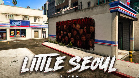 FIVEM Little Seoul | District Map Edit | Custom Buildings | Underground Parking | Lore Friendly | Add-On | Optimized | Fivem Ready | High Quality cover